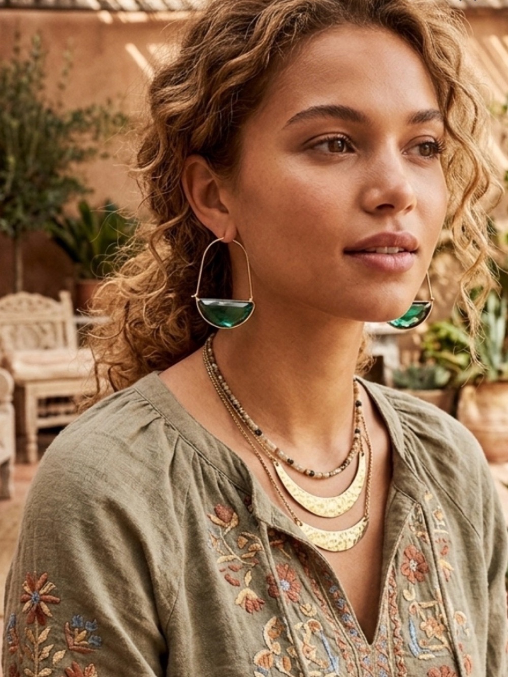 SPECTACULAR ANTHROPOLOGIE STATEMENT EARRINGS
